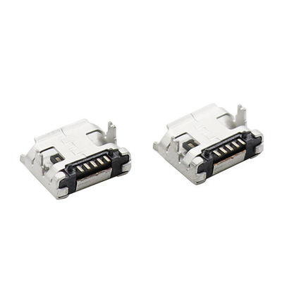 品質  LCP Plastic Magnetic Micro USB Connectors Type B 5 Pin With Flange 工場