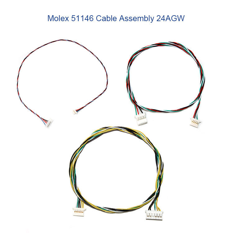 5P 6P A1254 SMDハウジングのホールダーとの電気ワイヤー馬具MOLEX 51146 1.25mm