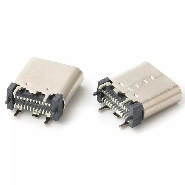 USB 3.1 女性 24pin USB C タイプ コネクタの縦のパッチの高速