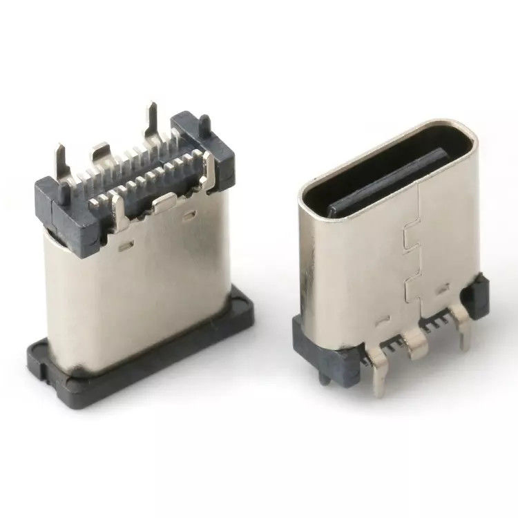USB 3.1 女性 24pin USB C タイプ コネクタの縦のパッチの高速