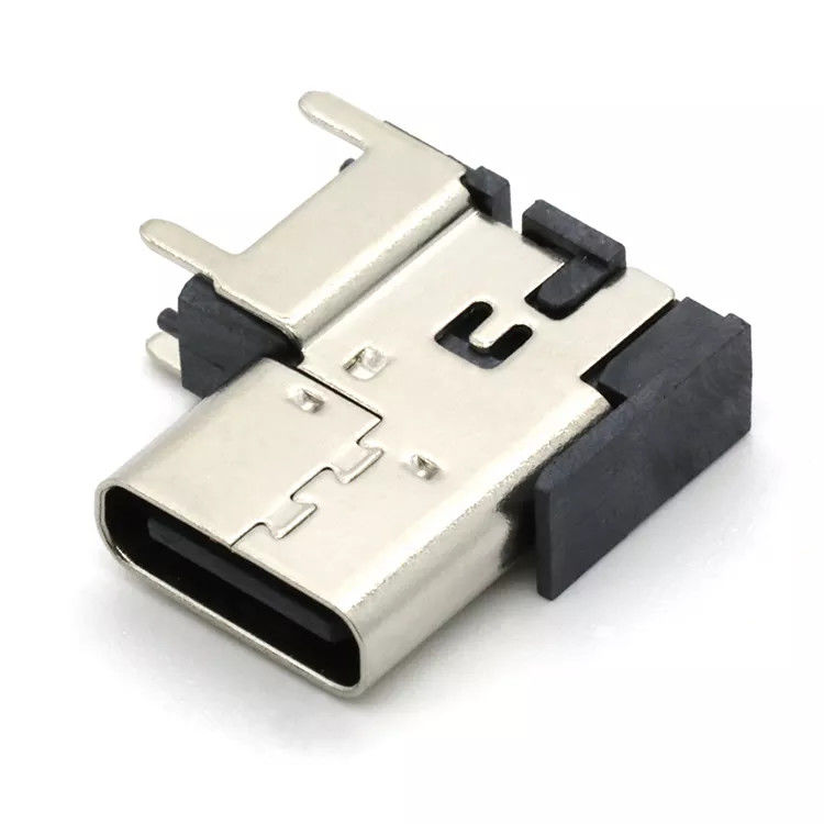 直立側面 USB 3.1 タイプ C コネクタ メス ソケット 16Pin