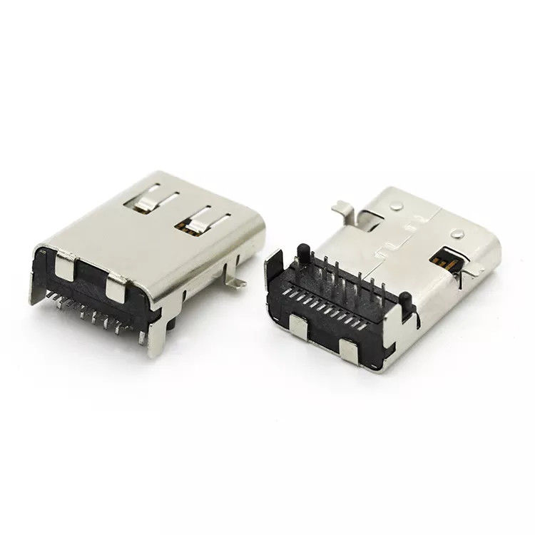 銅合金USBのメス コネクタSMTのタイプ24Pin USB 3.1 Cのソケット