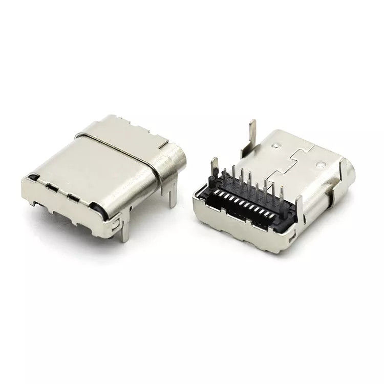 トップ マウント スルー ホール SMT タイプ 24Pin USB 3.1 PCB 用 C メス コネクタ
