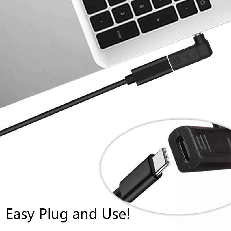 100W USB タイプ C メスから DC 5.5x2.5mm オス PD コネクタ高速急速充電