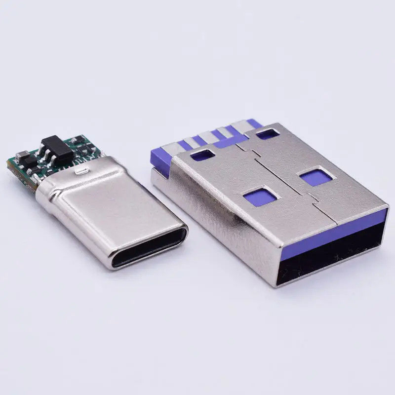 防水USB 3.1 Type C 24ピンメス コネクタ 水平SMT DIPマウント シンクプレート USBソケット