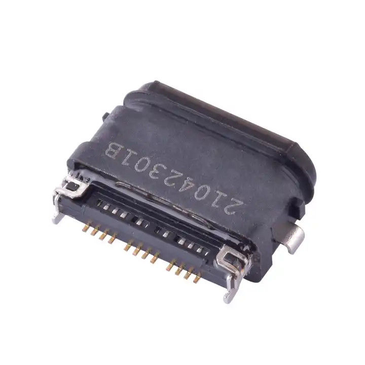 USB4.0 24ピンのC型コネクタ 防水 IPX8 SMT 中部マウント 0.4mm
