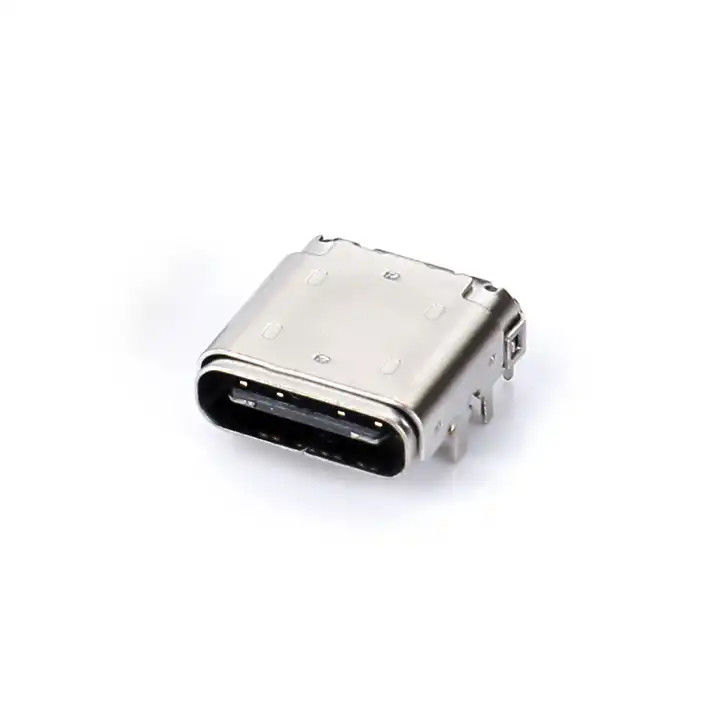 24ピンUSBタイプC 女性コネクタ DIP+SMT 3.4 フロントプラグとバックパッチ 充電ケーブル