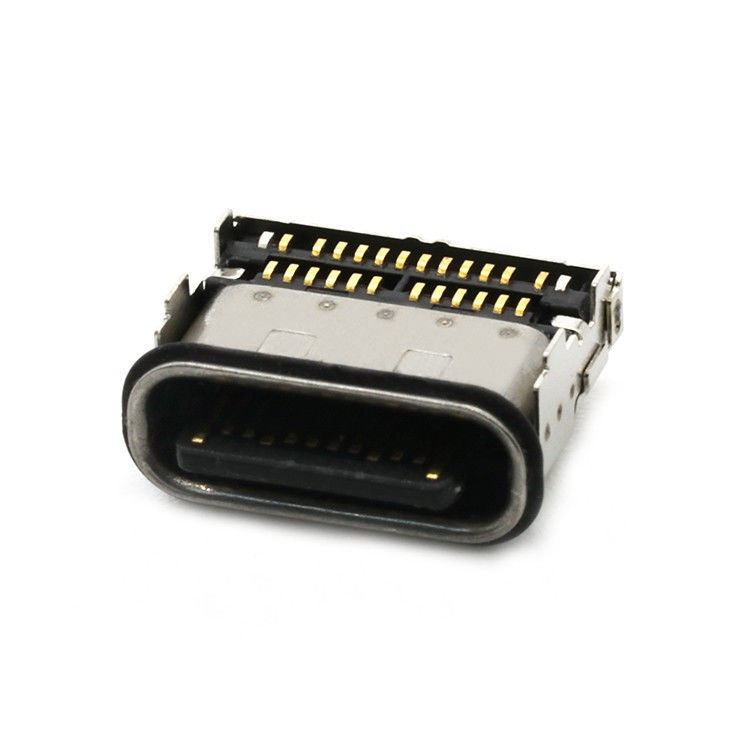 IP68 24Pin 防水USBタイプC 女性ソケット 2列 SMTコネクタ