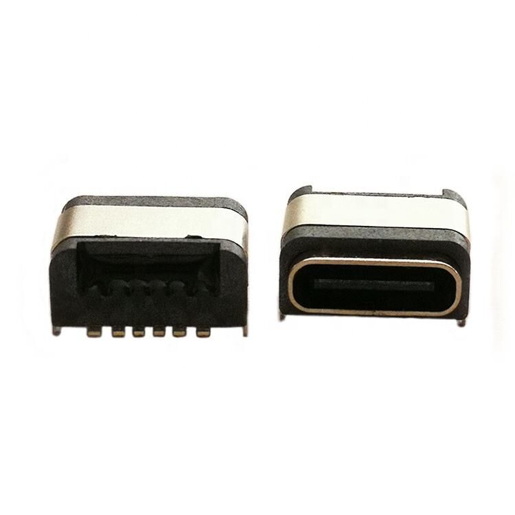 IP67防水USBコネクタ 6ピン 水平表面実装 USB Type-C メス コネクタ