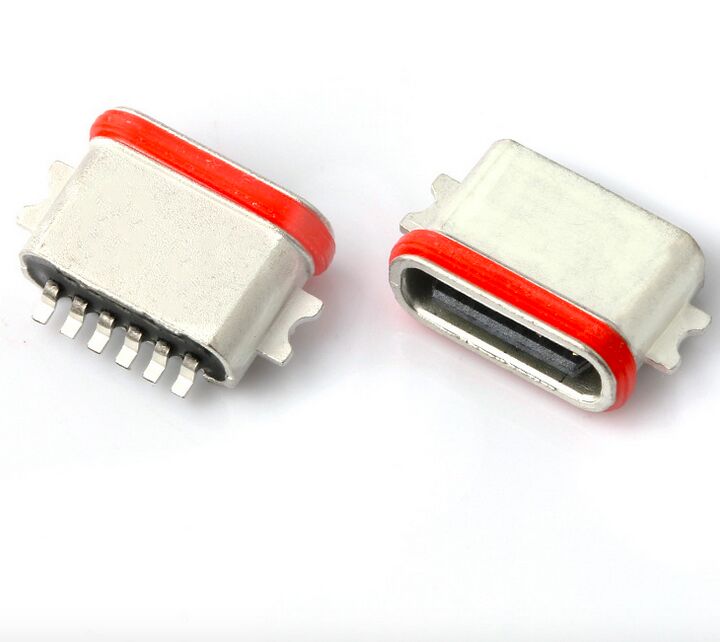 防水USBタイプC 6PフルSMTコネクタ IP67USB 3.1SMDコネクタ プロフェッショナルメーカー