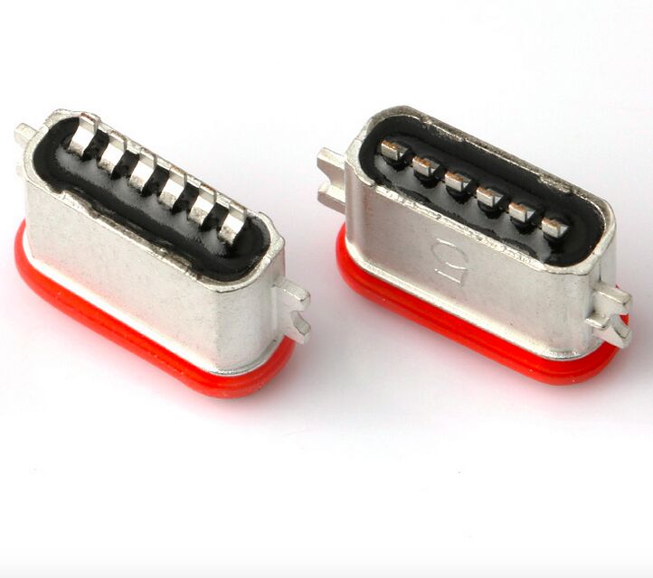 防水USBタイプC 6PフルSMTコネクタ IP67USB 3.1SMDコネクタ プロフェッショナルメーカー