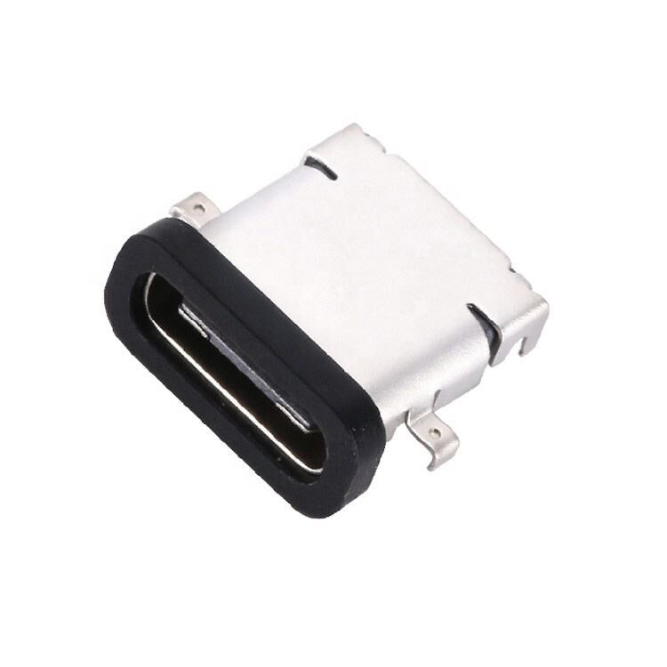 防水USB 3.1 Type C 24ピンメス コネクタ 水平SMT DIPマウント シンクプレート USBソケット