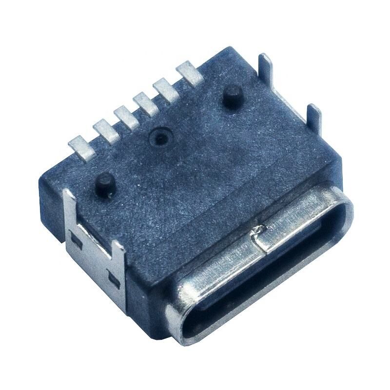 防水パネルマウント PCB 6ピン 女性USBタイプCコネクター