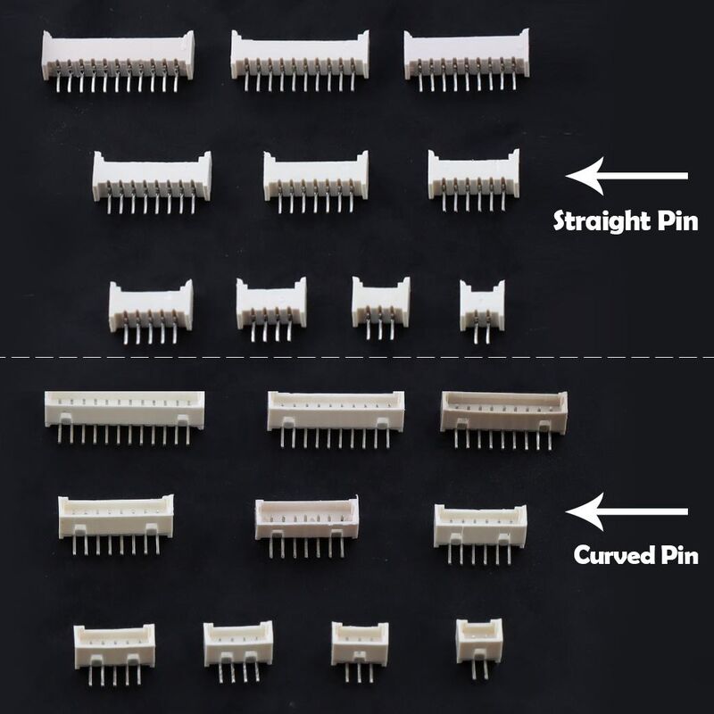ウェハーコネクタ 1.25mm ピッチ 2-16 ピン DIP ライトアングル JST ワイヤー対基板コネクタ