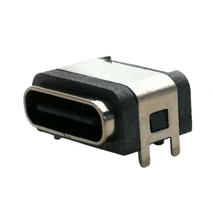 IP67防水USBコネクタ 6ピン 水平表面実装 USB Type-C メス コネクタ