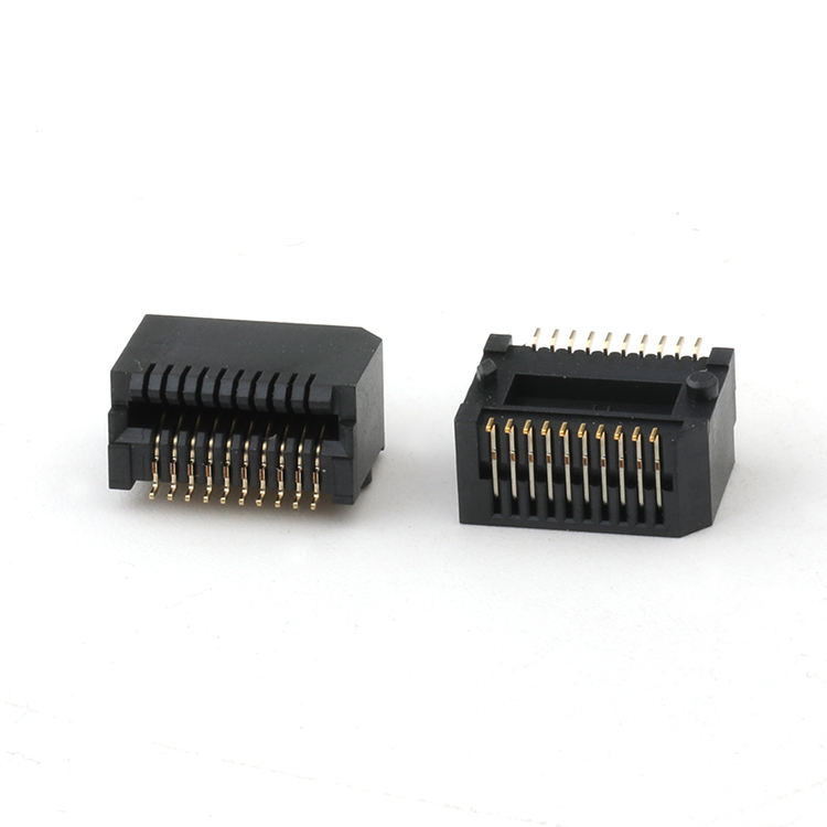 SFP SMT PCB マウント光ファイバコネクタ 20Pin SFP+ ケージ絶縁体モジュールコネクタ
