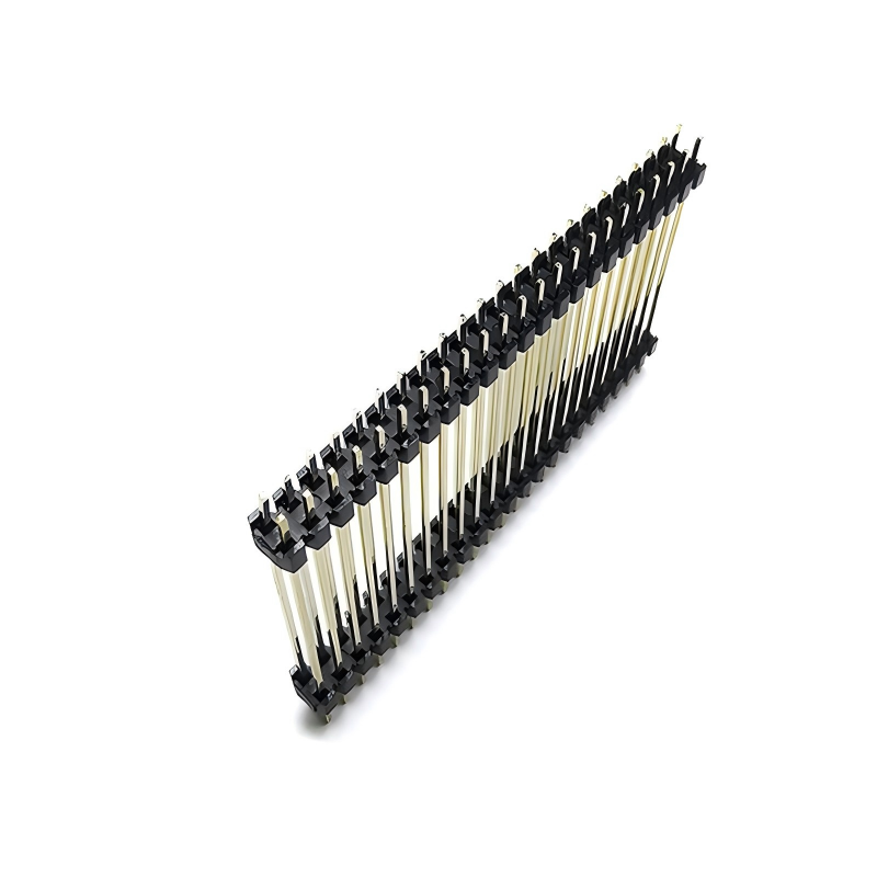 1.27mm 右角ピッチ シングル ダブルロー 40スティック PCBピン 女性ピンヘッダ接続器