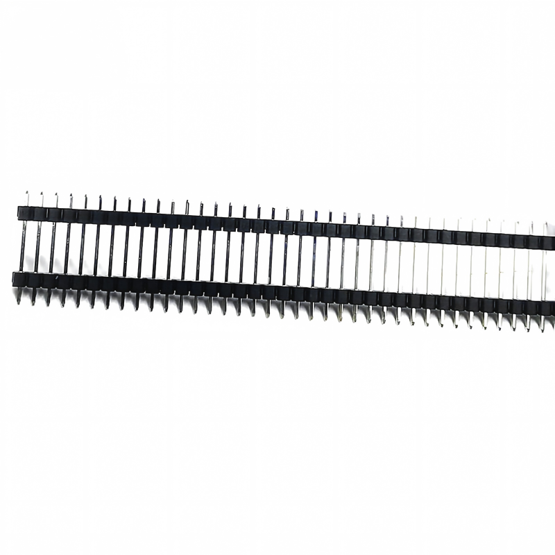 1.27mm 右角ピッチ シングル ダブルロー 40スティック PCBピン 女性ピンヘッダ接続器