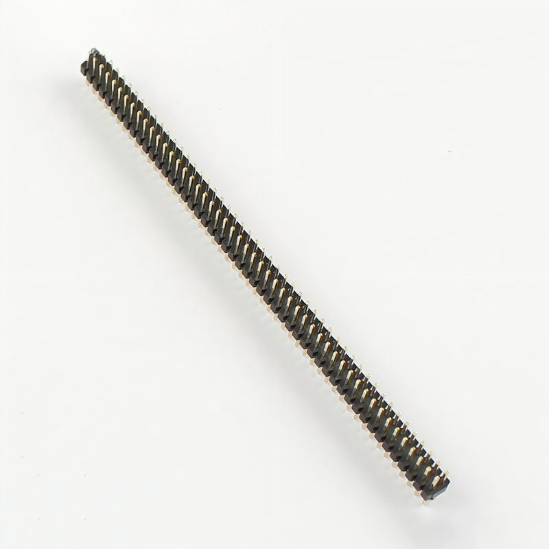 ピッチ 1.0mm 2x50ピンプレスフィットヘッダー 双列直のピンヘッダー 1mmピッチボードスペース プラスチックで2本のピンヘッダー接続器