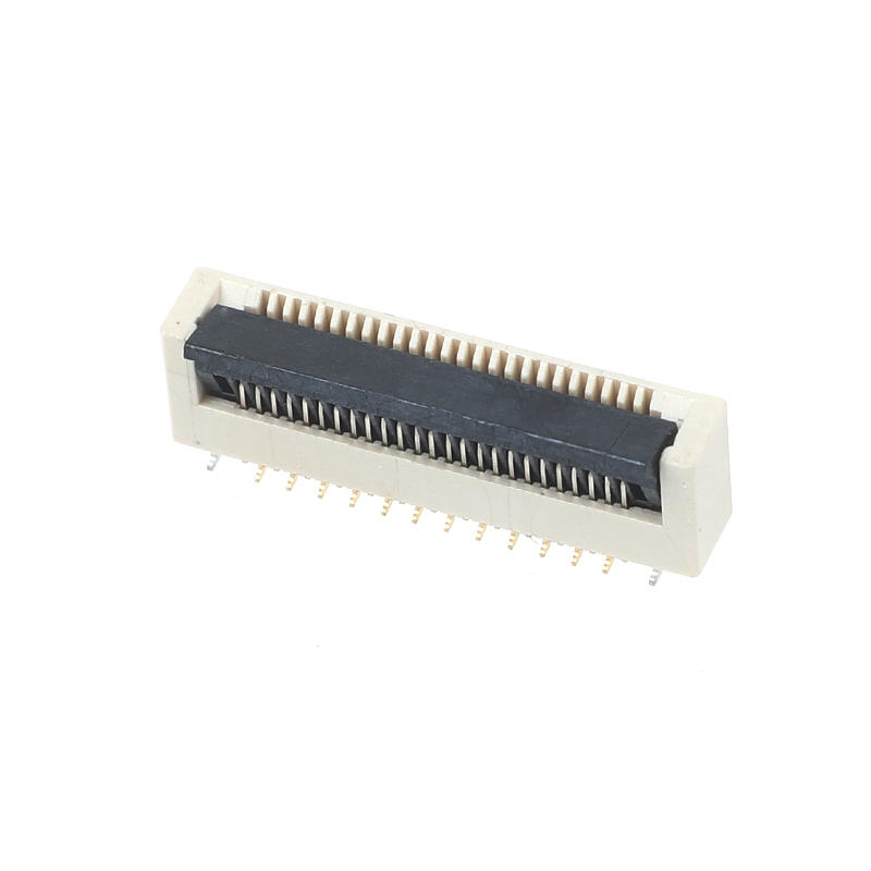 0.5mmピッチ 60PIN垂直正脚 5.2Hクラムシェル ブックル フラットコネクタケーブルソケット FPC FFCケーブルPCBコネクタ