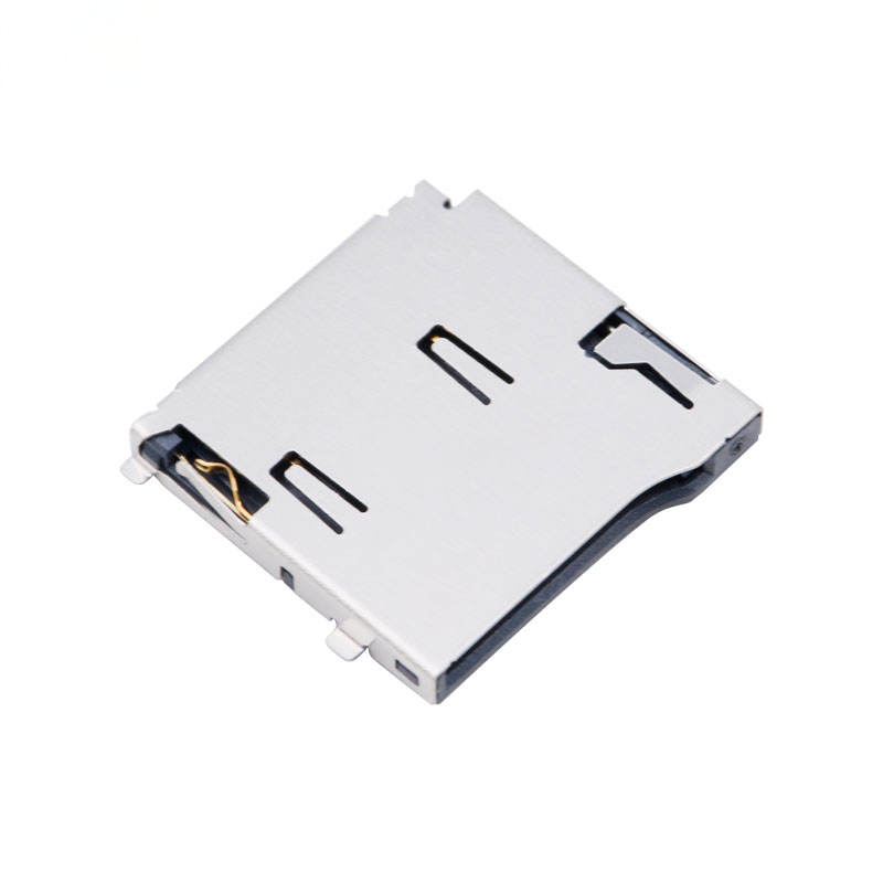 8ピン Micro SD / TF カードソケット | Molex 472192001 互換品 | H1.8mm リフトカバー（ヒンジ）SMTコネクタ