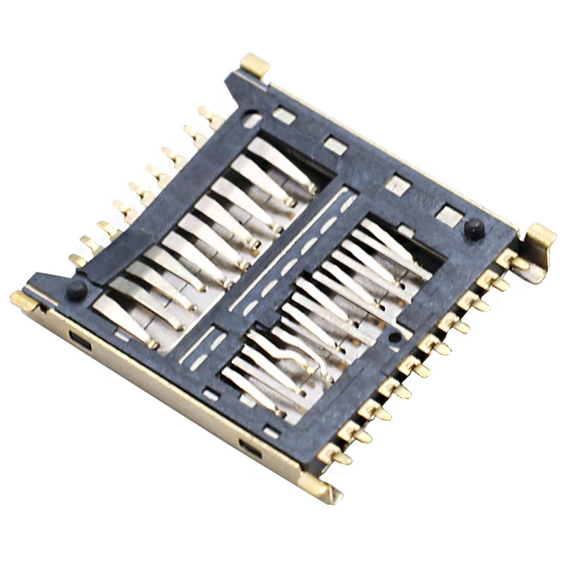 19ピン 3-in-1 Micro SD UHS II UFSカードコネクタ SMT 高さ1.6mm ステンレススチール USB 読み取り性向上 検索エンジン