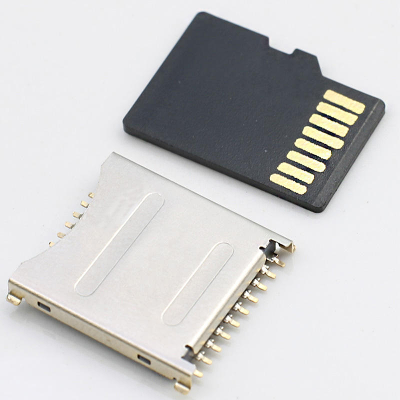 19ピン 3-in-1 Micro SD UHS II UFSカードコネクタ SMT 高さ1.6mm ステンレススチール USB 読み取り性向上 検索エンジン