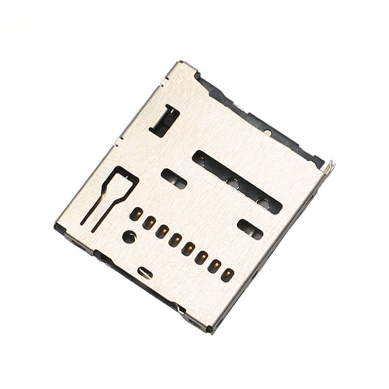 JAE ST11S008V4HR2000 プッシュプッシュ式マイクロSDカードコネクタ TFカードスロット（電話、カメラ用）-PCB用