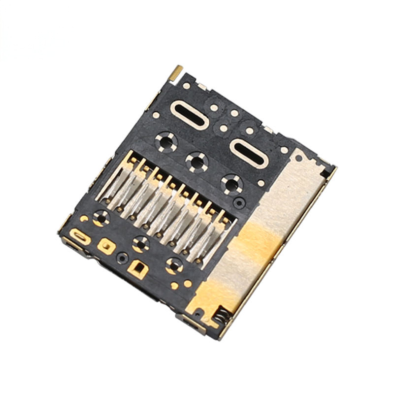 JAE ST11S008V4HR2000 プッシュプッシュ式マイクロSDカードコネクタ TFカードスロット（電話、カメラ用）-PCB用