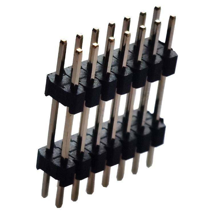 PCBA用ダブルロウ 2.0mm ピッチ オス/メス ヘッダーピン 2-40ピン 金メッキ