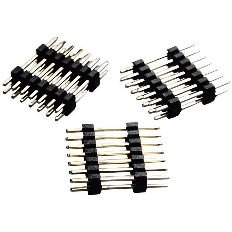 PCBA用ダブルロウ 2.0mm ピッチ オス/メス ヘッダーピン 2-40ピン 金メッキ