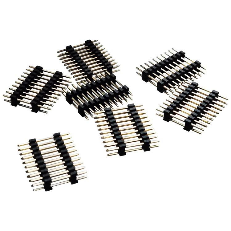 PCBA用ダブルロウ 2.0mm ピッチ オス/メス ヘッダーピン 2-40ピン 金メッキ