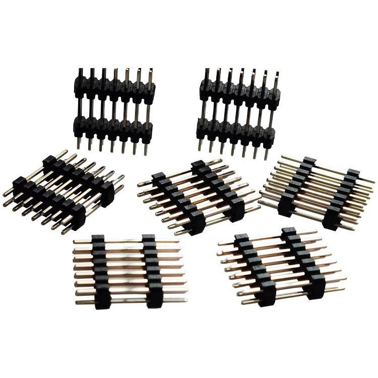 PCBA用ダブルロウ 2.0mm ピッチ オス/メス ヘッダーピン 2-40ピン 金メッキ
