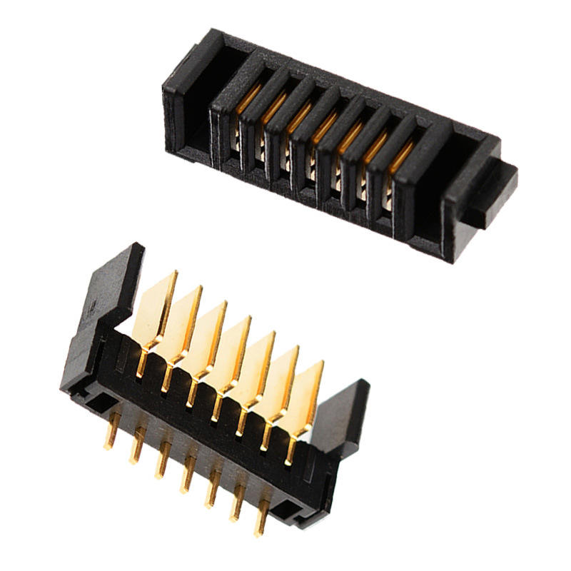 7ピン 指紋認証ロック バッテリーホルダー コネクタ 2.0mm ピッチ インサートブレード PBT素材 リン青銅コンタクト