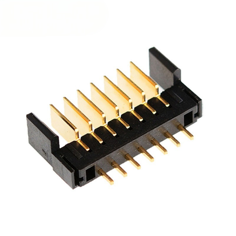7ピン 指紋認証ロック バッテリーホルダー コネクタ 2.0mm ピッチ インサートブレード PBT素材 リン青銅コンタクト