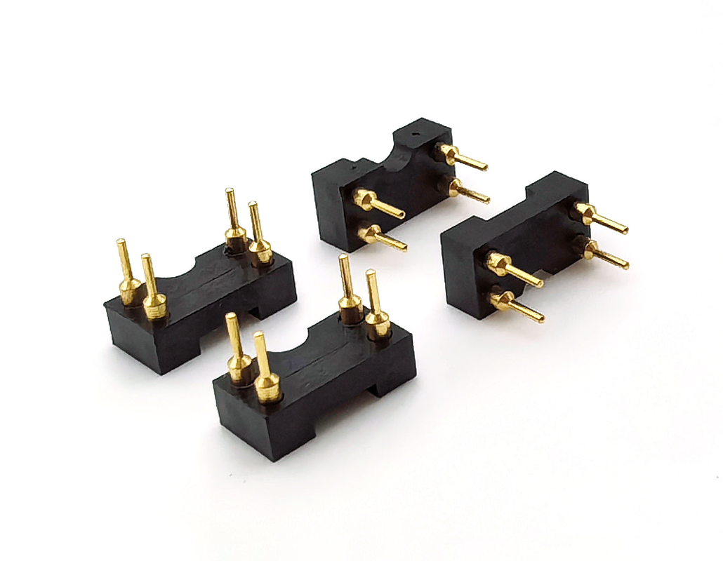 2.54mmピッチICソケット 機械製 女性ヘッダー 直 H3.0mm 4Pホール オールゴールド 60V 評価 PPSシェル