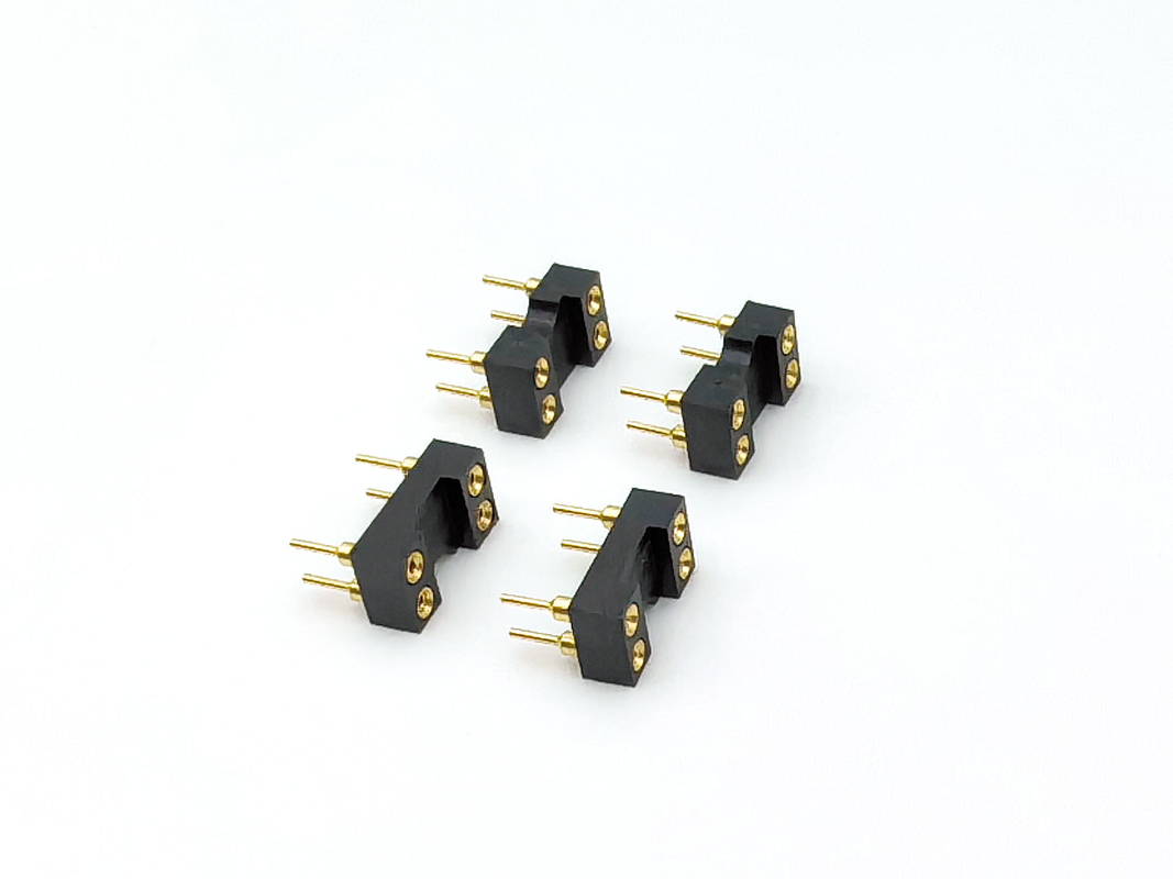 2.54mmピッチICソケット 機械製 女性ヘッダー 直 H3.0mm 4Pホール オールゴールド 60V 評価 PPSシェル