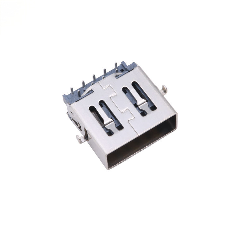 USB3.0AF 90 Degree Reverse Sinking Plate 1.36H Two-Pin Smart Connector Factory Compatible Molex TE JAE Connector for Wearables