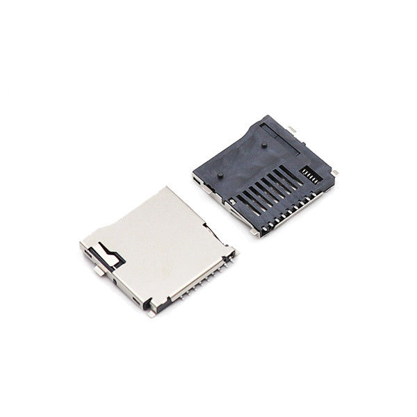 押し押し女性のマイクロSDカード コネクターLCP Tの抜け目がないソケット9 Pin