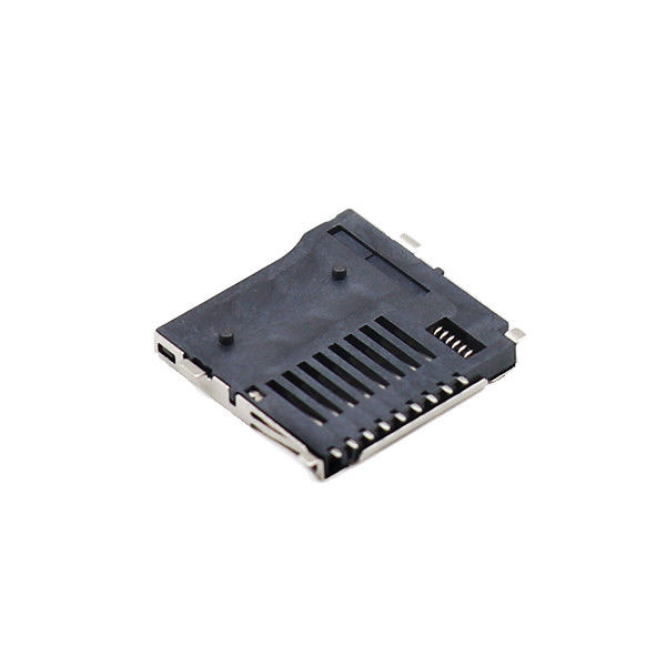 押し押し女性のマイクロSDカード コネクターLCP Tの抜け目がないソケット9 Pin