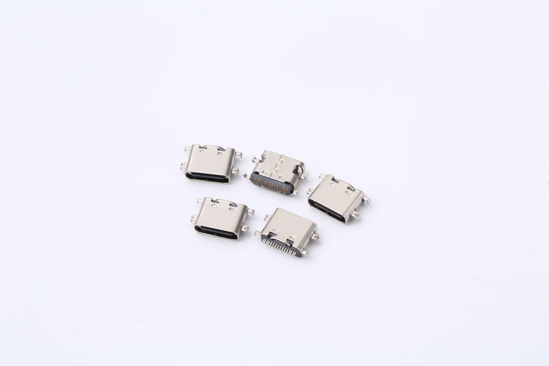 3.0 USBのタイプC PCBのコネクター3.1mm 16のPinの中間の台紙USB Cの女性のソケット