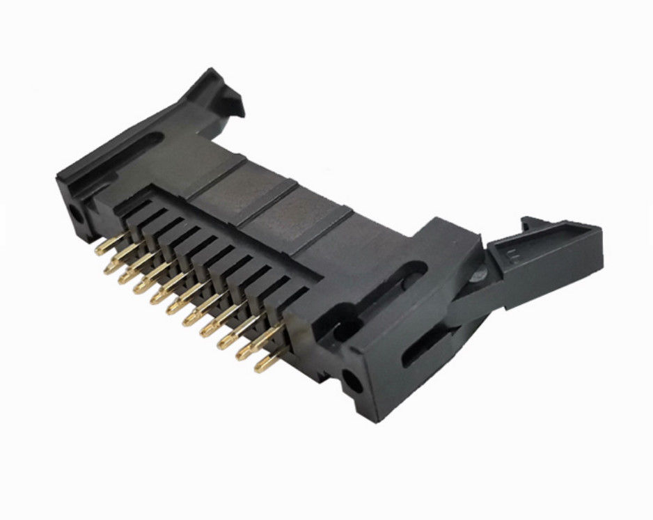 OEM UL94V-0の長い耳のイジェクターの囲い板ヘッダーのコネクターはまっすぐなタイプを浸す