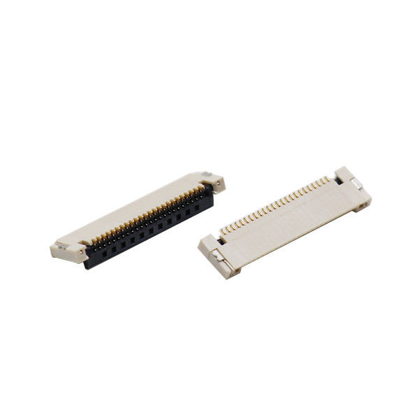 フリップ ロックとの二重最下の接触の精密FFC FPCコネクター1.2mmの高さ