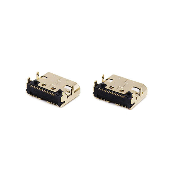 19 Pin PCBのためのマイクロHDMIのソケットLCP Cのタイプ メス コネクタ