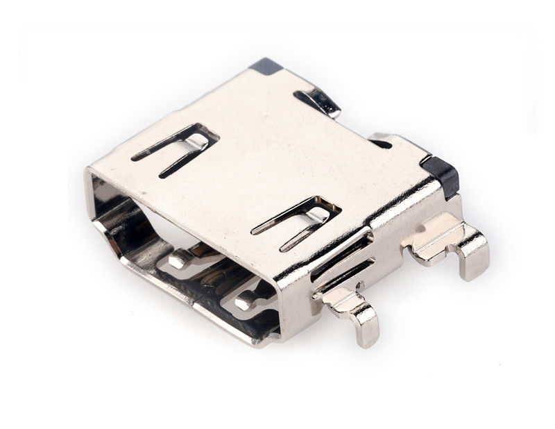板ソケット19 Pinのすくい女性PCBの下でHDMIは1.8mmケーブル コネクタをTVのための