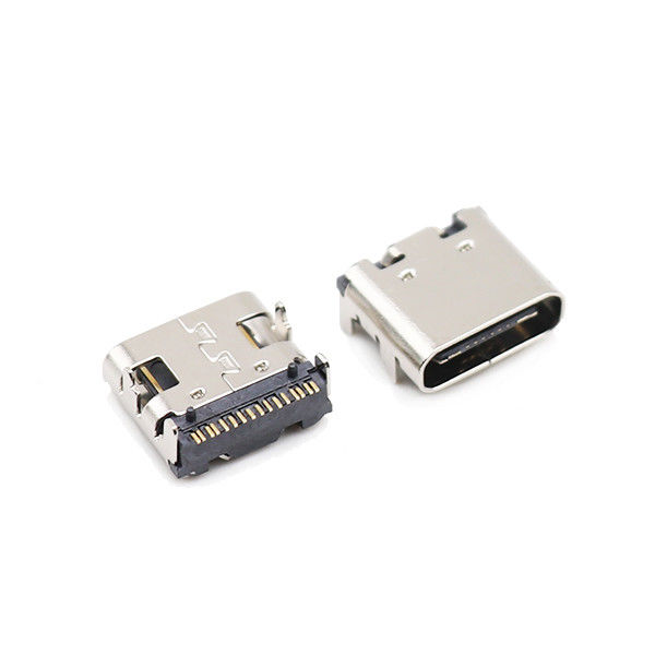 4フィートは16 Pin USB 3.1のタイプCのコネクター女性の左舷SMT 10000の周期を浸す