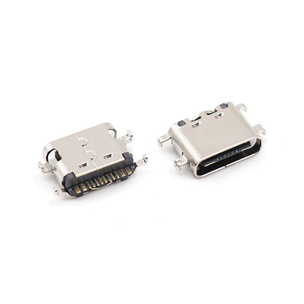 16 Pin SMTの充電器の単一の中間の台紙のタイプCのコネクターの女性3.1mm