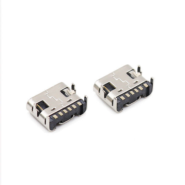 マイクロUSBのタイプCのコネクター6 Pin SMD 3.1mm女性SMT