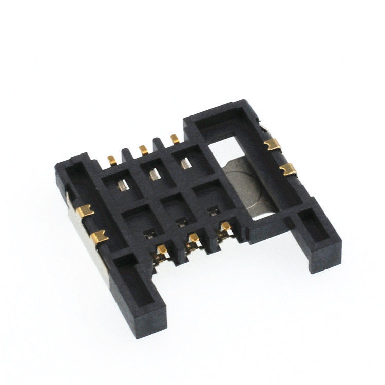 挿入のタイプSimカード ソケットのコネクター6 Pinの高さ2.9mmのカードのコネクター