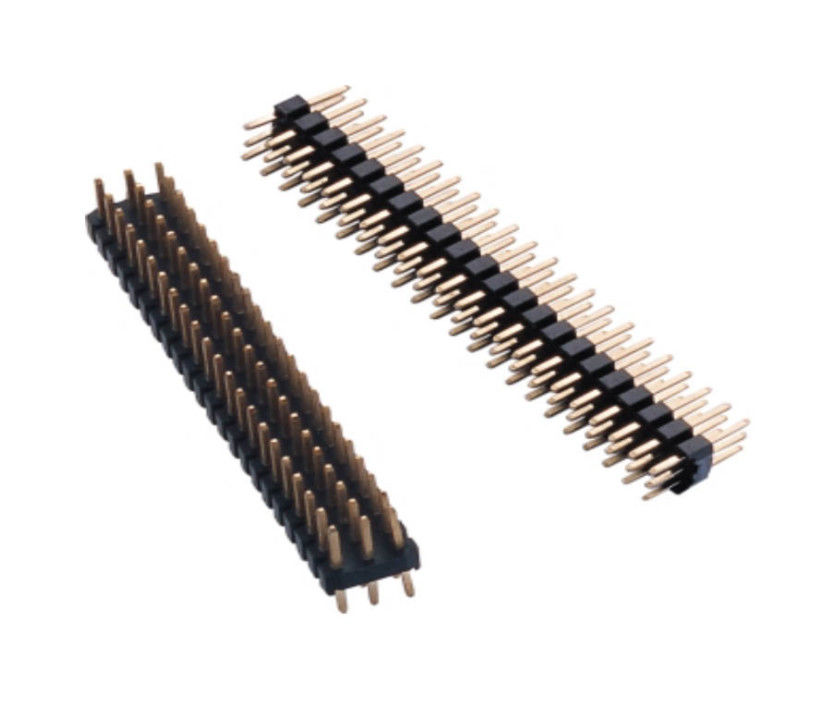 三重の列2.54 Mm Pinヘッダーのすくい2 Pin PCBAの企業のための男性ヘッダーのコネクター